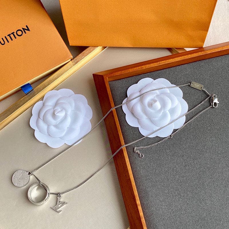 Louis Vuitton Monogram Charms 18K Gold Necklace