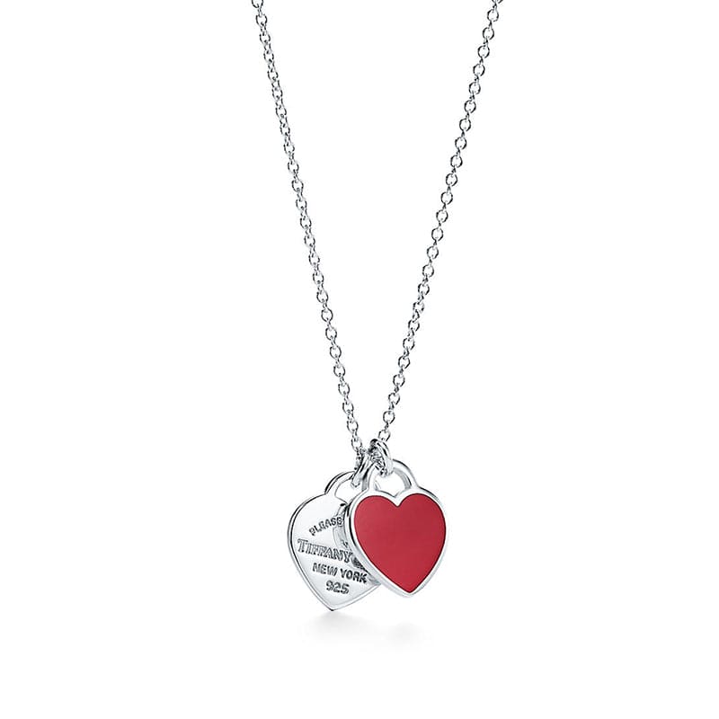 Red Double Heart Necklace