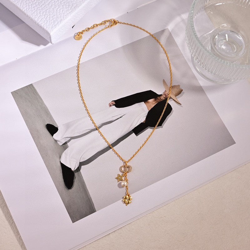 Dior Petit Lucky Charms 18K Gold Necklace