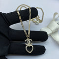 Chanel Heart Chain 18K Gold Necklace