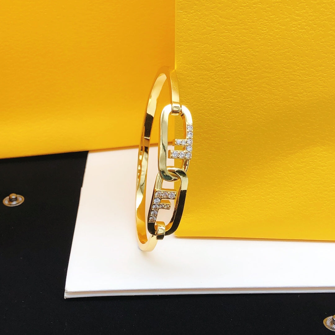 Fendi Vintage 18K Gold Bracelet