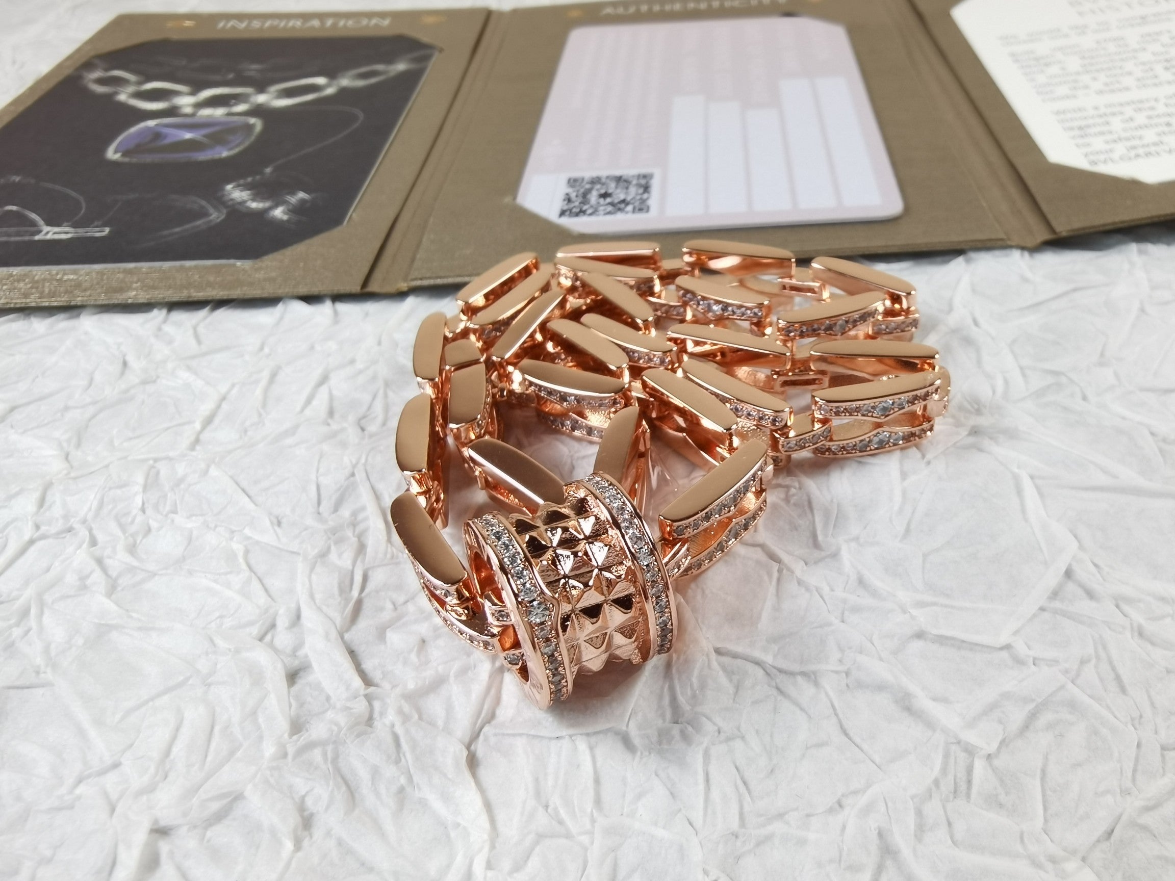 B.zero1 Diamonds Chain Link 18K Gold Necklace