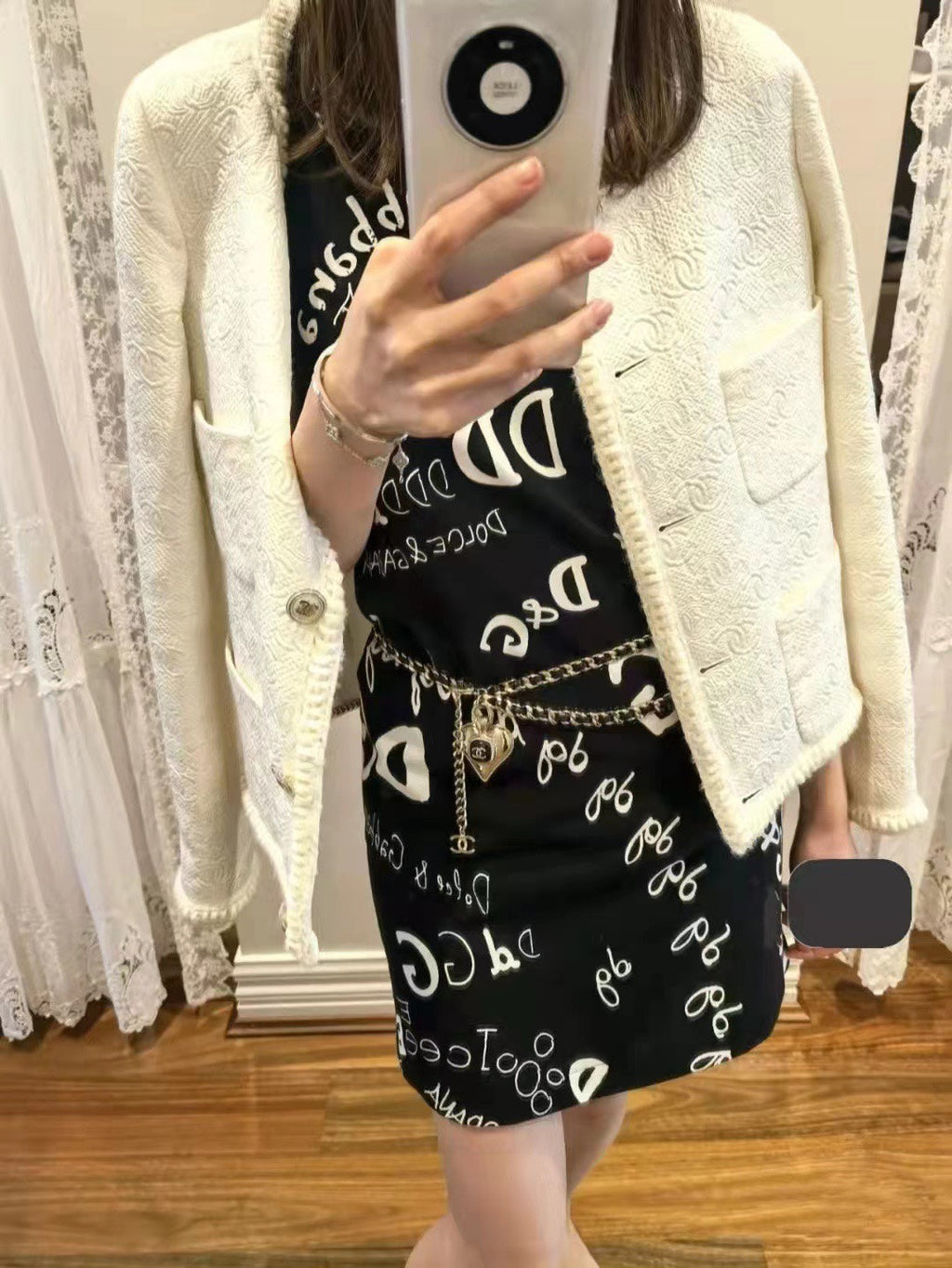 Chanel Heart Pendant 18K Gold Necklace