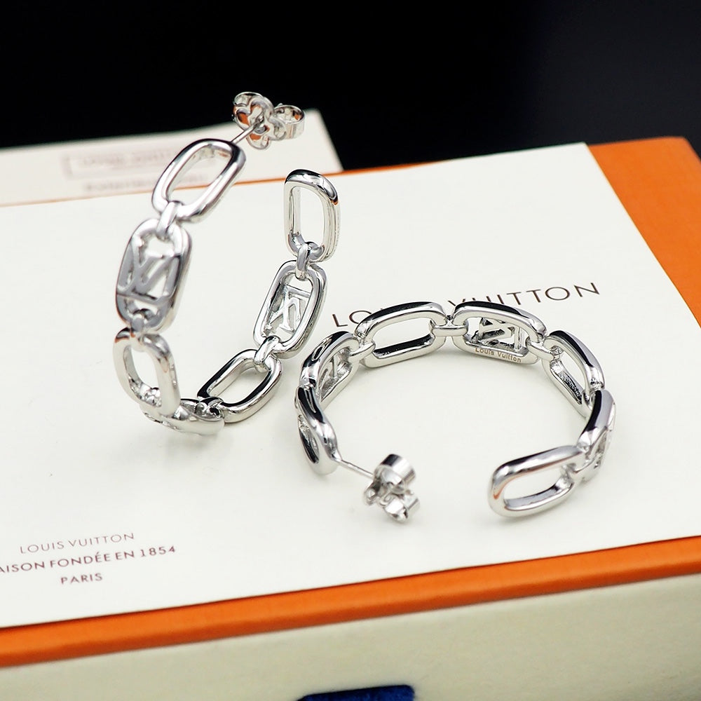 Louis Vuitton My Chain 18K Gold Earrings